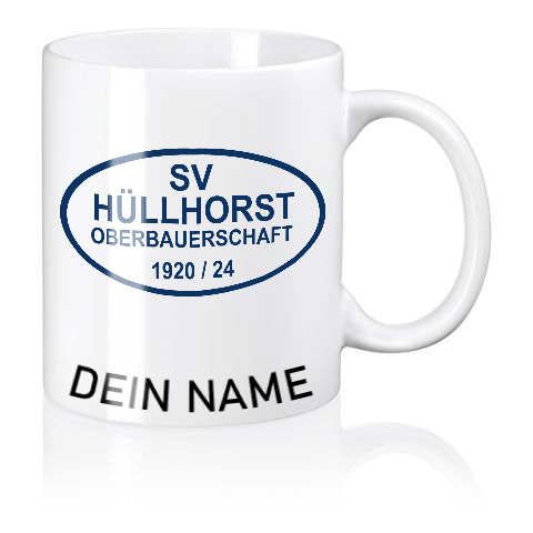 Tasse SV Hüllhorst Oberbauerschaft 1920 / 24 individuell